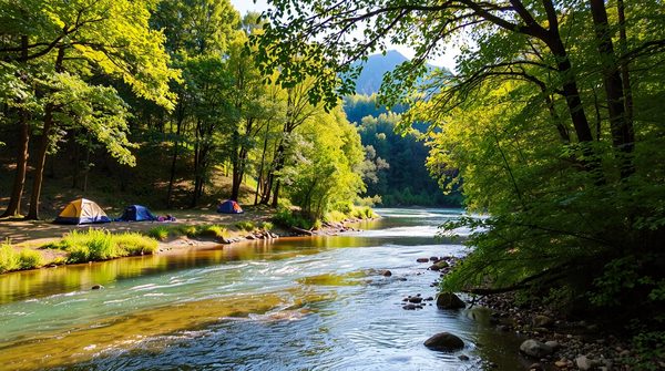 Camping en lozère : séjour détente au bord de la rivière